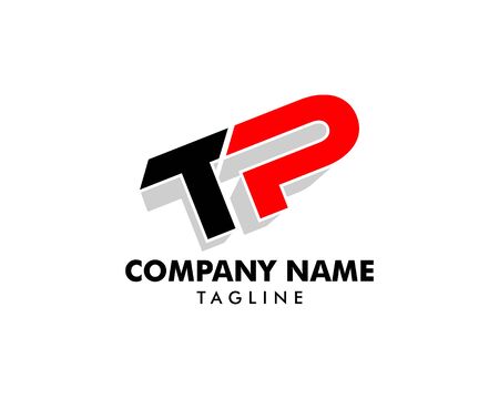 Initial Letter TP Logo Template Designのイラスト素材