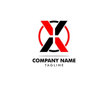Initial Letter X Logo Template Designのイラスト素材