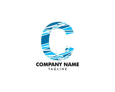 Initial Letter C Logo Template Designのイラスト素材