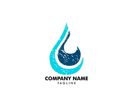 Water drop Logo Template vector illustration designのイラスト素材