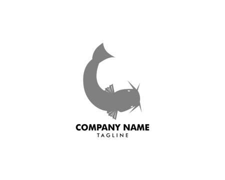 Catfish Logo Template  Icon  Designのイラスト素材