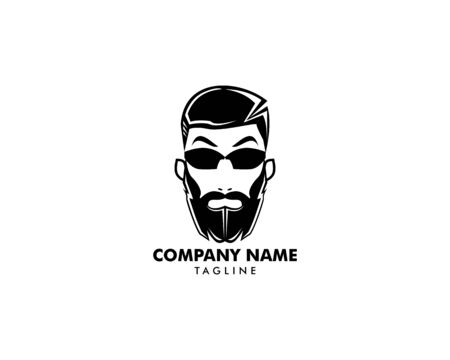 Man with a mustache and beardのイラスト素材