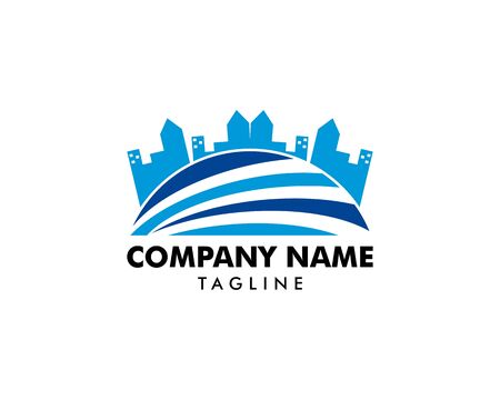 Town Logo Template Design Vectorのイラスト素材