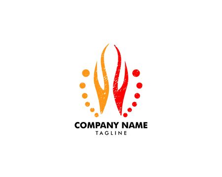 Fire Flame Logo Design Vector Templateのイラスト素材