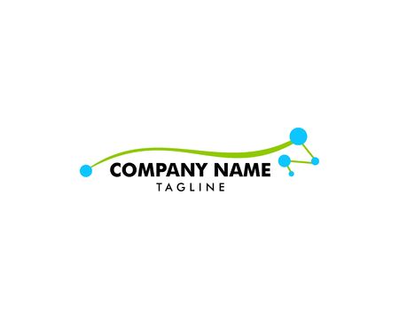 Molecule logo template vector icon illustrationのイラスト素材