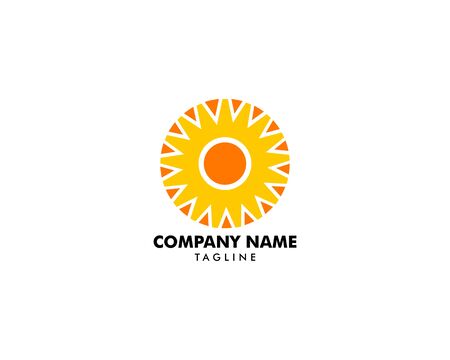 Abstract Sun Logo Design Templateのイラスト素材