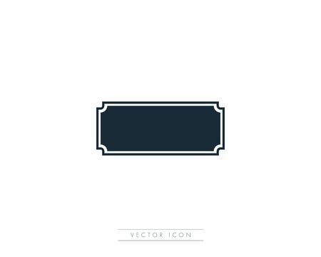 Blank Retro Vintage Badges or Label Icon  Template Illustration Designのイラスト素材