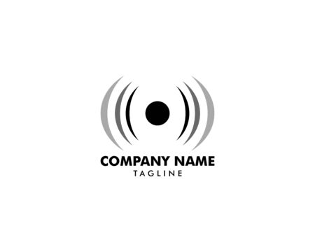Audio Speaker Vector Logo Template Designのイラスト素材