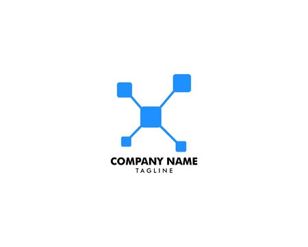 Technology Vector Logo Template Designのイラスト素材