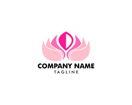 Beauty Vector Lotus Flowers Design Logo Template Iconのイラスト素材