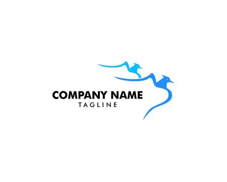 Abstract Bird Logo Design Vector Templateのイラスト素材