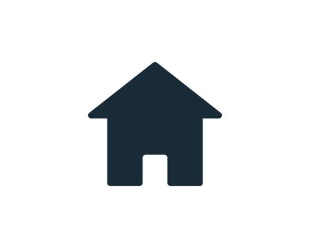Home Button Icon Vector Logo Template Illustration Designのイラスト素材