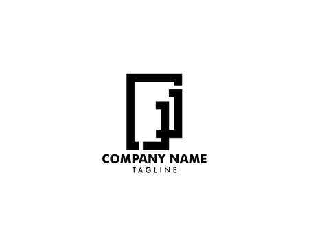 Initial Letter JJ Logo Template Designのイラスト素材