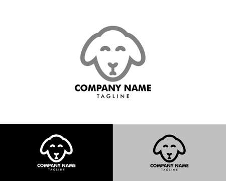 Sheep logo, Lamb vector designのイラスト素材