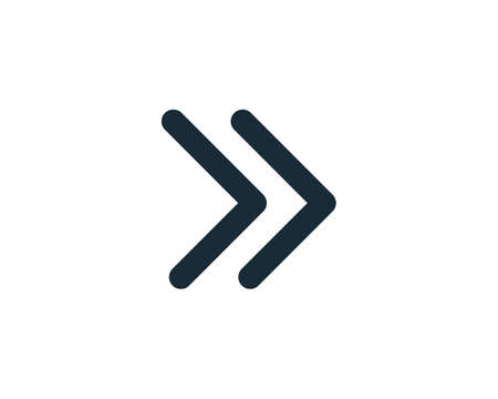 Forward Arrow - UI Icon Vector Template Illustration Designのイラスト素材