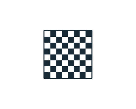 Chess Board Icon Vector Logo Template Illustration Designのイラスト素材