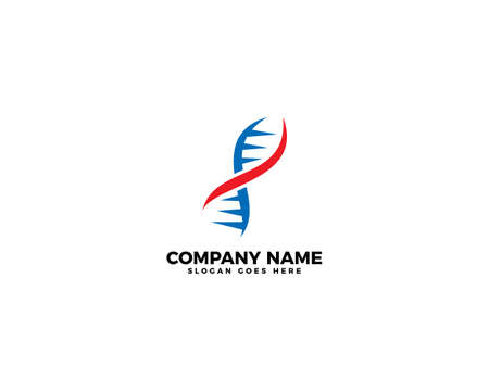 DNA Logo Icon Design Vectorのイラスト素材