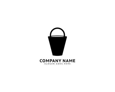 Bucket Logo Template Vector Icon Illustration Designのイラスト素材