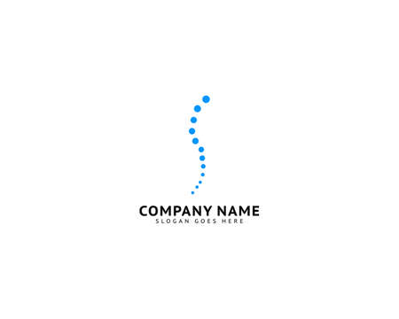 Chiropractic Concept Logo Design Templateのイラスト素材