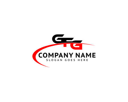 Initial Letter GFG Logo Template Designのイラスト素材