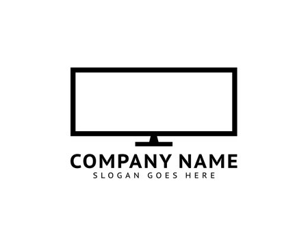 Television Logo Template Design Vectorのイラスト素材