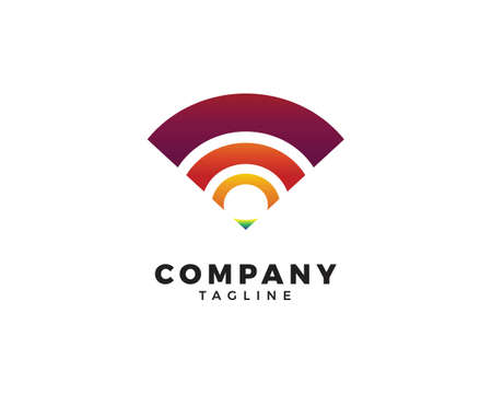 Wireless Internet Signal Template Designのイラスト素材