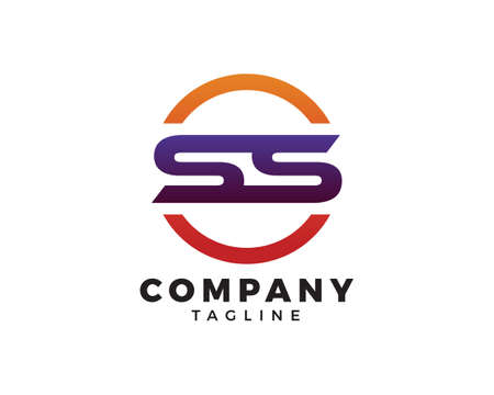 Initial Letter SS Template Designのイラスト素材