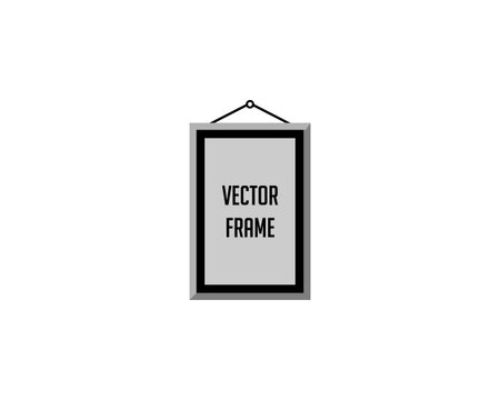 Blank Frame Hanging for your Poster Icon Design Template Elementsのイラスト素材