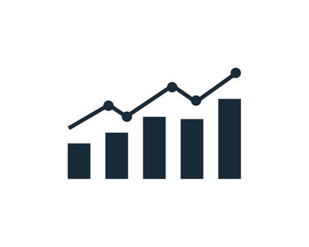 Info graphic Finance Statistic Icon Design Template Elementsのイラスト素材