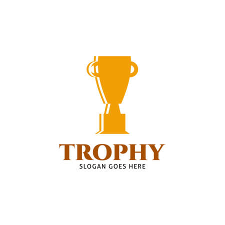 Trophy Icon Vector Logo Template Illustration Designのイラスト素材