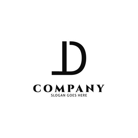 Initial Letter JD Icon Vector Logo Template Illustration Designのイラスト素材