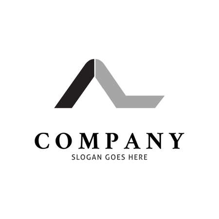 Initial Letter AL Icon Vector Logo Template Illustration Designのイラスト素材