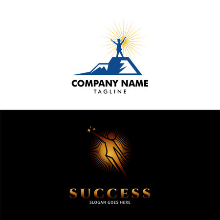 Set of Success Icon Vector Logo Template Illustration Designのイラスト素材