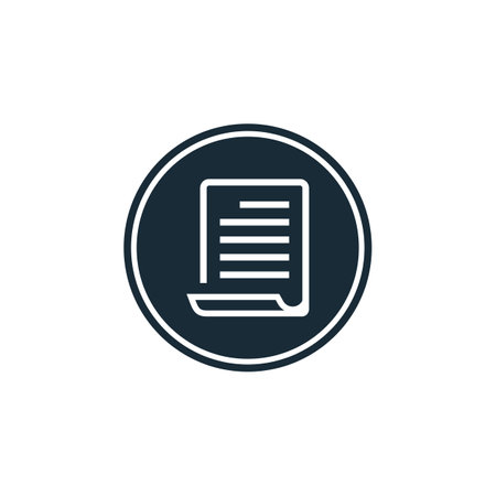 Paper Document Icon Design Template Elementsのイラスト素材
