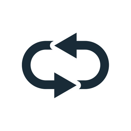 Arrow Chain Icon Design Template Elementsのイラスト素材