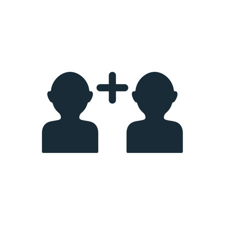 Avatar Profile Add Friend Icon Design Template Elementsのイラスト素材
