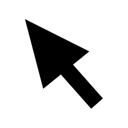 mouse cursor icon vector template illustration designのイラスト素材