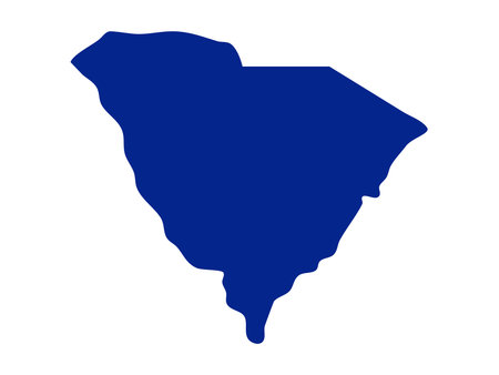 High-quality South Carolina icon vector featuring state symbols, landmarks, and travel elements. Perfect for tourism, souvenir design, maps, posters, and digital creative projects.のイラスト素材