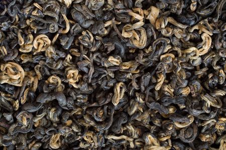 Leaves of first-class black teaの写真素材