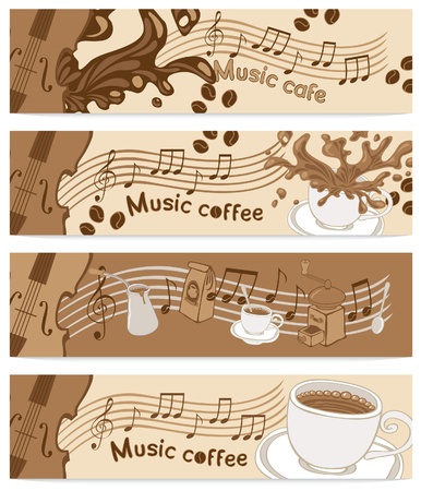 music cafe のイラスト素材