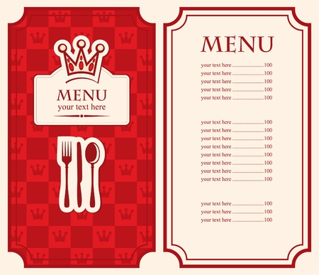 Royal menu のイラスト素材