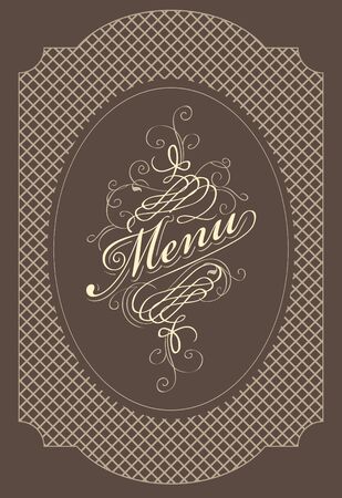 banner for menu with wordsのイラスト素材