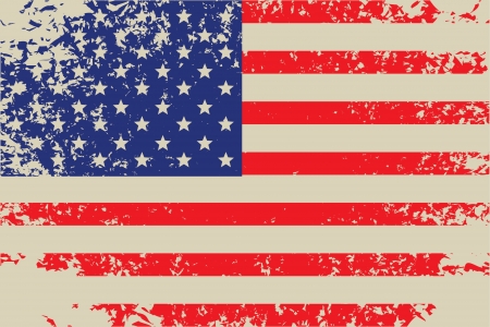 vector grunge flag of usa のイラスト素材