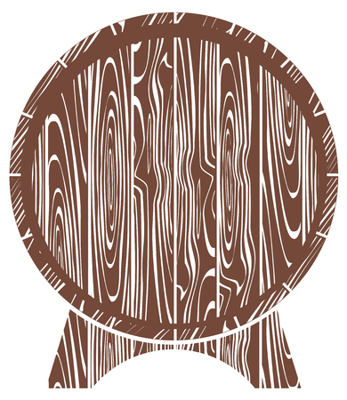 vector drawing barrels for beer or wineのイラスト素材