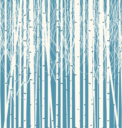 Seamless texture with a picture of the forest of trees against the blue skyのイラスト素材