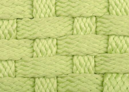 green handmade wicker texture backgroundの写真素材