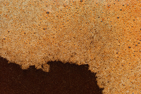 coffee foam macro structure background 