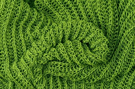 close up green knitted pullover backgroundの写真素材