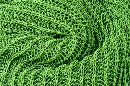 close up green knitted pullover backgroundの写真素材