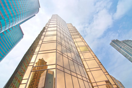 Modern skyscrapers in the Hong Kong